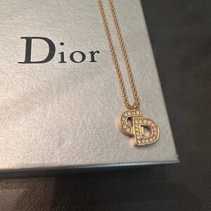 Authentic Dior Gold Pendant Necklace